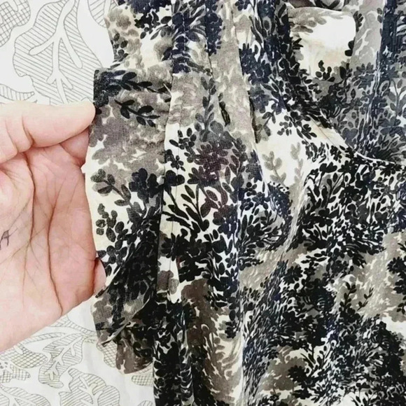 Converse One Star Chiffon Sleeveless Blouse XL‎ Scoop Neck Floral Printed - Picture 5 of 8